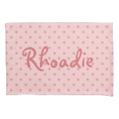 Girly Pink Polka dots Kussensloop (Voorkant)
