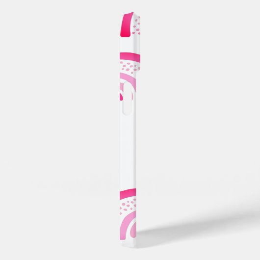 Girly Pink Rainbow Voornaam Case-Mate iPhone Case (Achterkant / Rechts)