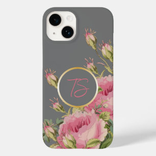 Girly Pink Roses Case-Mate iPhone 14 Hoesje