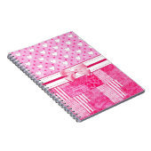 Girly Pink Scrapbook Style Notitieboek (Rechterzijde)
