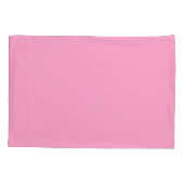 Girly Pink Script Naam Monogram Kussensloop (Achterkant-Links)