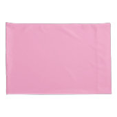 Girly Pink Script Naam Monogram Kussensloop (Achterkant-Rechts)