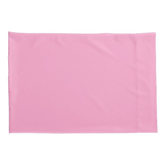 Girly Pink Script Naam Monogram Kussensloop (Achterkant-Rechts)