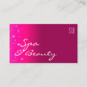 Girly Pink Sparking Glitter Stars met Initialen Visitekaartje (Voorkant)