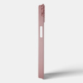 Girly Pink Sparkle Glitter Driemonogram Case-Mate iPhone Case (Achterkant / Rechts)