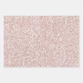 Girly Pink Sparkle Glitter Inpakpapier Vel (Voorkant 3)