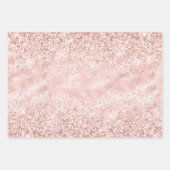 Girly Pink Sparkle Glitter Inpakpapier Vel (Voorkant)