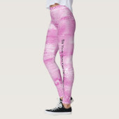 Girly Pink Sparkle Stripes Leggings (Links)