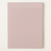 Girly Pink Spring Custom Name Sakura Blossom Planner (Achterkant)