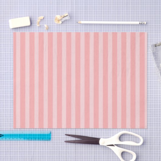 Girly Pink Stripes Birthday Tissuepapier (Craft)
