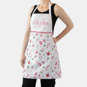 Girly Pink Waterverf Floral Pattern Monogram Schort (Insitu)