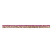 Girly Pink Waterverf Ombre Gold Glitter Glitz Lint (Voorkant)