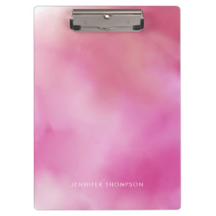 Girly Pink Waterverf Ombre Klembord