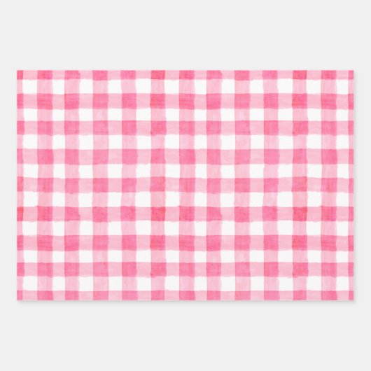 Girly Pink Wrapping Paper Flat Sheet Set 3 (Voorkant 3)