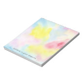 Girly Pink Yellow Blue Tie Dye Notitieblok (Gedraaid)