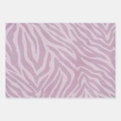 Girly Pink Zebra Animal Print Inpakpapier Vel (Voorkant 3)