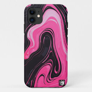 Girly Pinky Marble iPhone 11 Hoesje