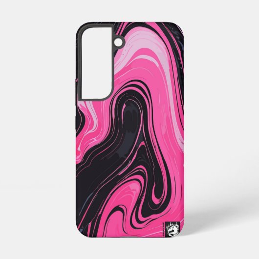 Girly Pinky Marble Samsung Galaxy Hoesje (Achterkant)