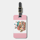 Girly Pirates Bagagelabel (Voorkant verticaal)