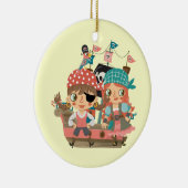 Girly Pirates Keramisch Ornament (Rechts)