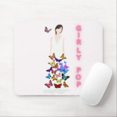 Girly pop butterfly mouse pads muismat (Met muis)