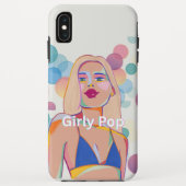 Girly pop phone case party girl iphone (Achterkant)