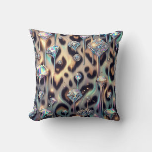 Girly Posh Luipaardprint Opal Kussen