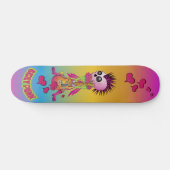 Girly Punk Rock Schaats Skateboard (Horizontaal)