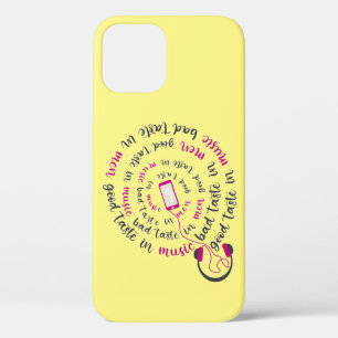 Girly quote Goede smaak in muziek slechte smaak in iPhone 12 Pro Hoesje