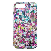 Girly Rainbow Faux Sequins Bling Case-Mate iPhone Case (Achterkant)