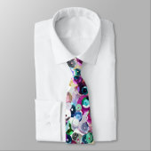 Girly Rainbow Faux Sequins Bling Stropdas (Gebonden)