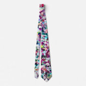 Girly Rainbow Faux Sequins Bling Stropdas (Achterkant)