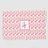 Girly Rainbow Pattern Golfhanddoek (Horizontaal)