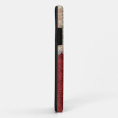 Girly Red Damask en Rozen Case-Mate iPhone Case (Achterkant/rechts)