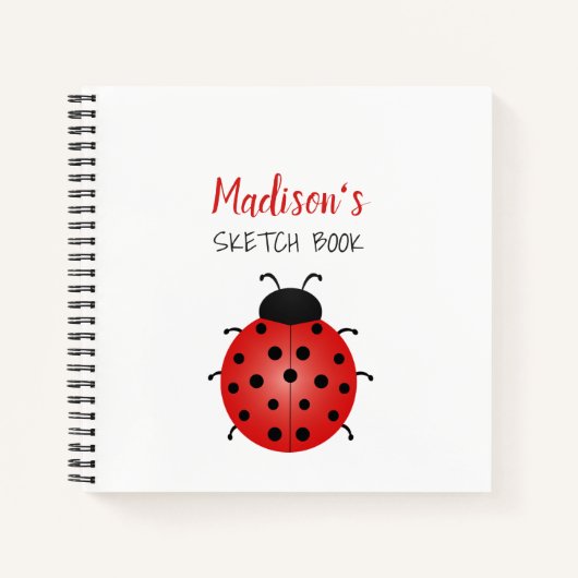 Girly Red Zwart-wit Sketch Boek (Voorkant)