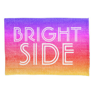 Girly Retro Rainbow Bright Side Happy Kussensloop