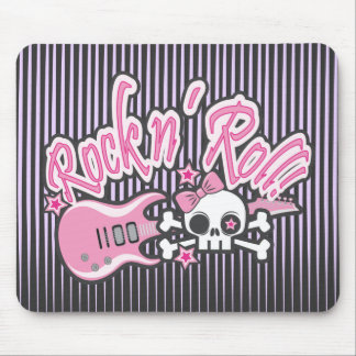 Girly Rock n'Roll Skull Muismat