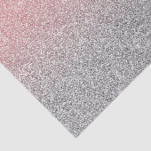 Girly Roos Gold Silver Glitter Ombre Design Tissuepapier (Detail)