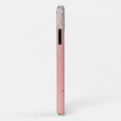  Girly Roos Gold Silver Glitter Sparkly Case-Mate iPhone Case (Achterkant/rechts)