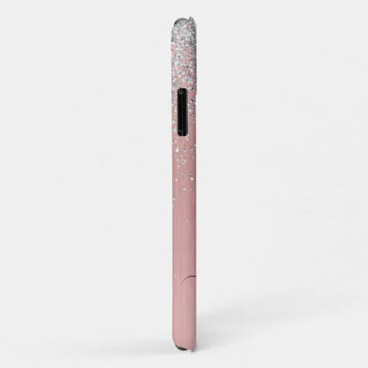 Girly Roos Gold Silver Glitter Sparkly Case-Mate iPhone Case (Achterkant/rechts)