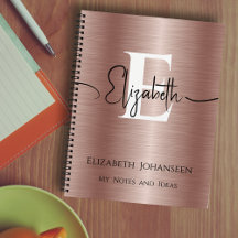 Girly Roos Goud Geborsteld Metalen Script Naam Mon