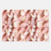 Girly Roos Goud Roze Wit Inpakpapier Vel (Voorkant)