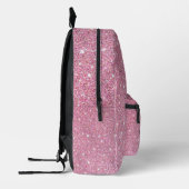 Girly Roos Gouden Glitter Sparkles Monogram Naam P Bedrukte Rugzak (Links)