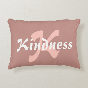 Girly Rosy-Brown Vriendelijkheid Bevestiging Kusse Accent Kussen