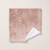 Girly rougissent le marbre rose de parties (Gant de toilette)