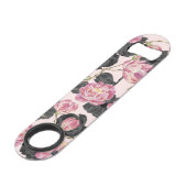 Girly rougissent les fleurs roses et noires (Dos Angle)