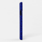 Girly Royal Blue Sparkle Sequins Monogram Case-Mate iPhone Case (Achterkant/rechts)