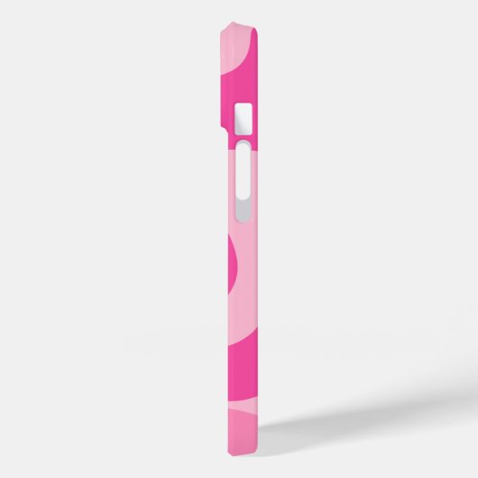 Girly roze abstracte kunst Case-Mate iPhone case (Achterkant / Links)