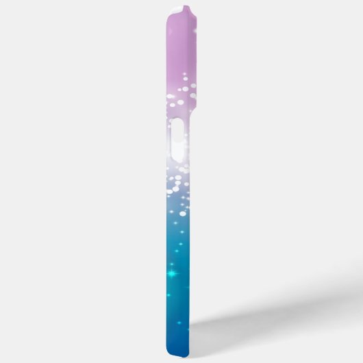 Girly Roze Blauwe Glitter Bokeh Lights Case-Mate iPhone Case (Achterkant / Rechts)