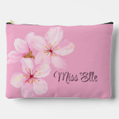 Girly Roze Bloemen Custom Etui (Voorkant)
